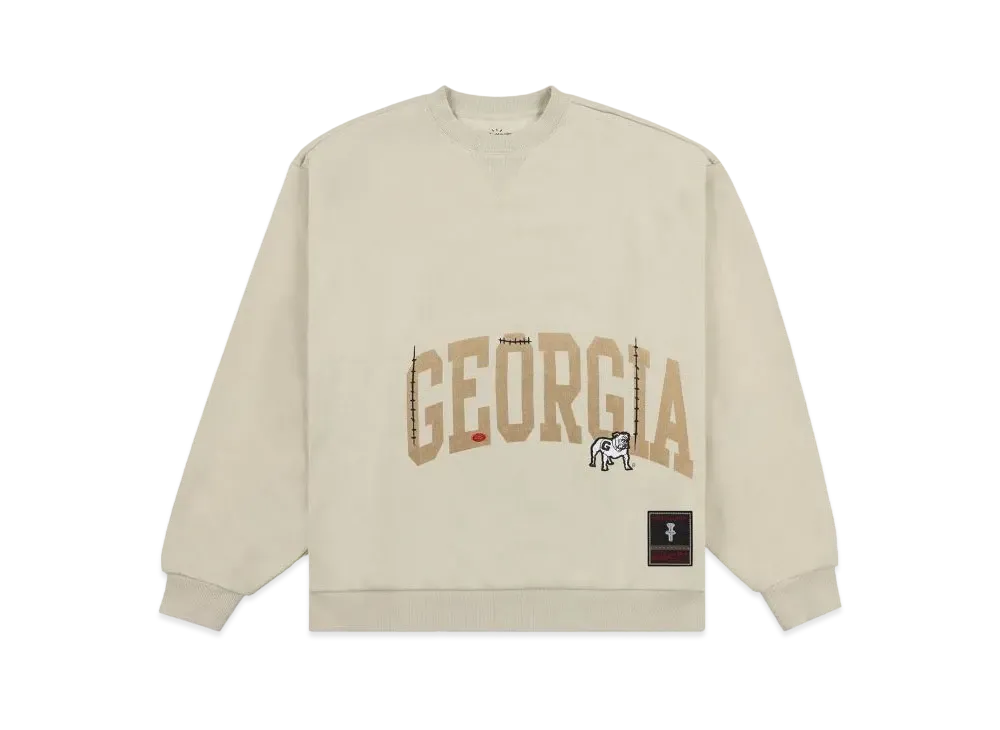 Travis Scott x M&N x University Of Georgia Crewneck "Ivory"
