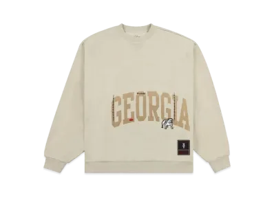 Travis Scott x M&N x University Of Georgia Crewneck "Ivory"