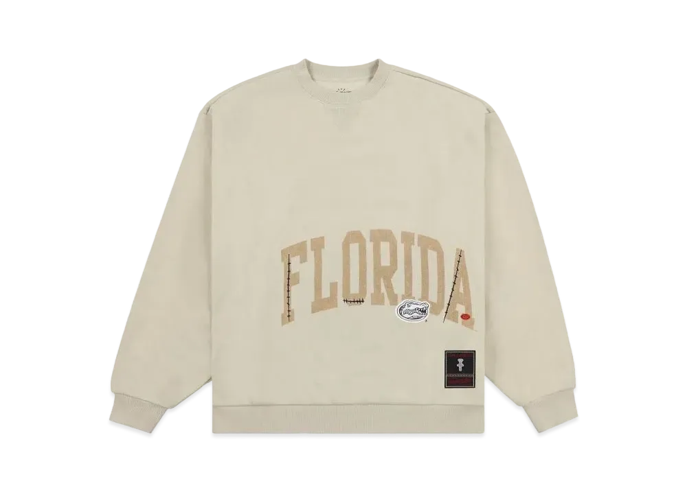 Travis Scott x M&N x University Of Florida Crewneck "Ivory"