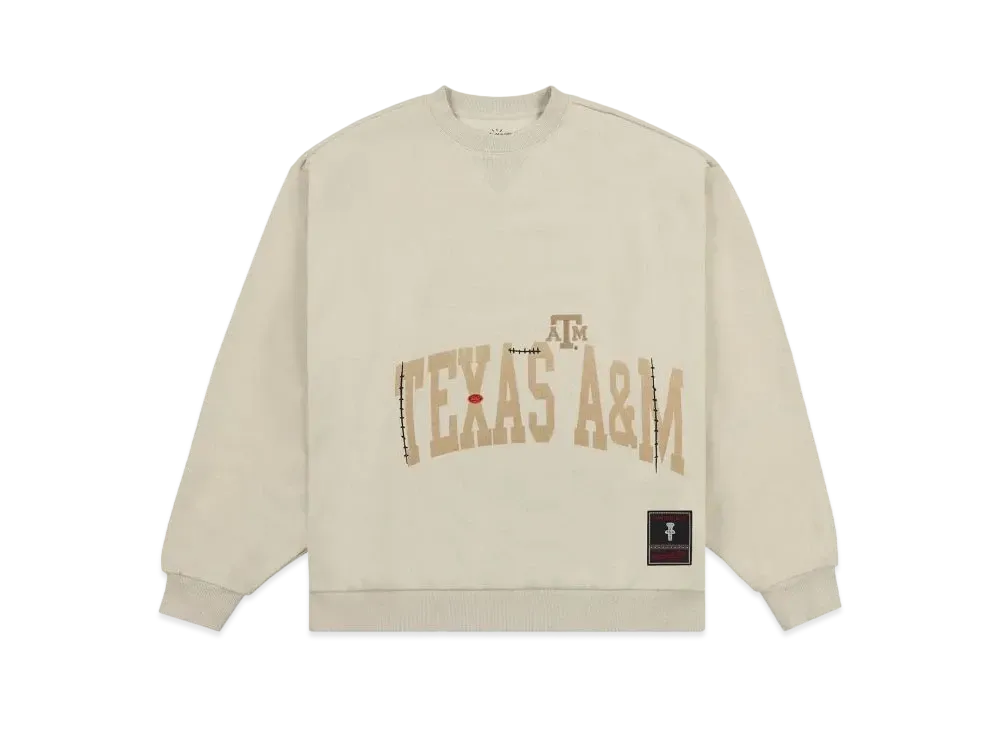 Travis Scott x M&N x Texas A&M University Crewneck "Ivory"