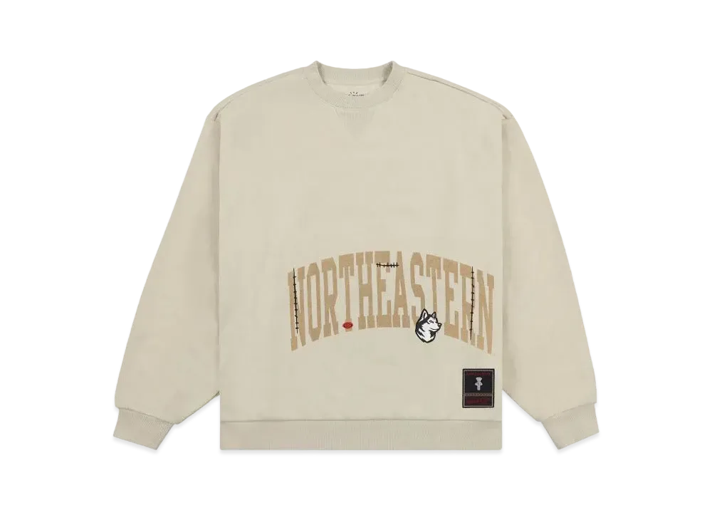 Travis Scott x M&N x Northeastern University Crewneck "Ivory"