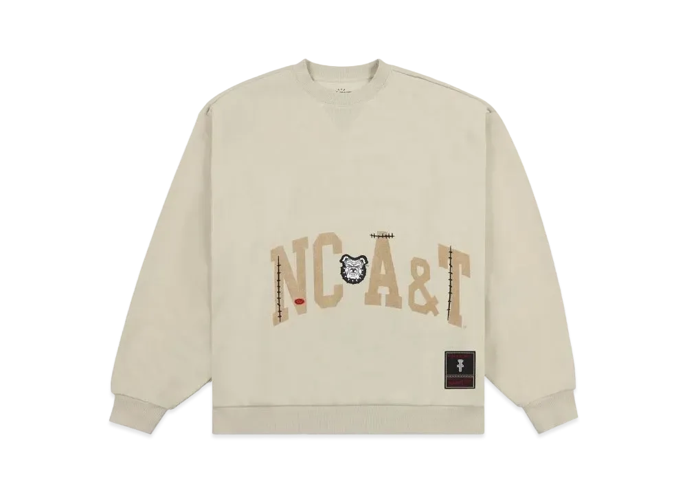 Travis Scott x M&N x NC A&T University Crewneck "Ivory"