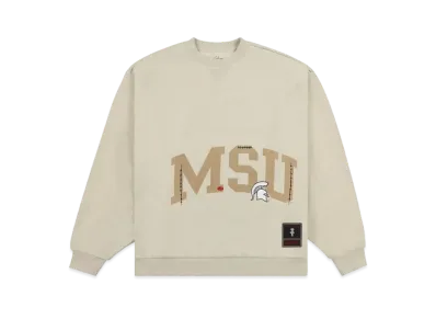 Travis Scott x M&N x Michigan State University Crewneck "Ivory"