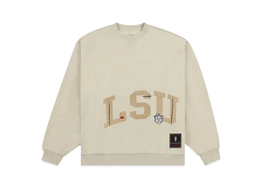 Travis Scott x M&N x LSU Crewneck "Ivory"
