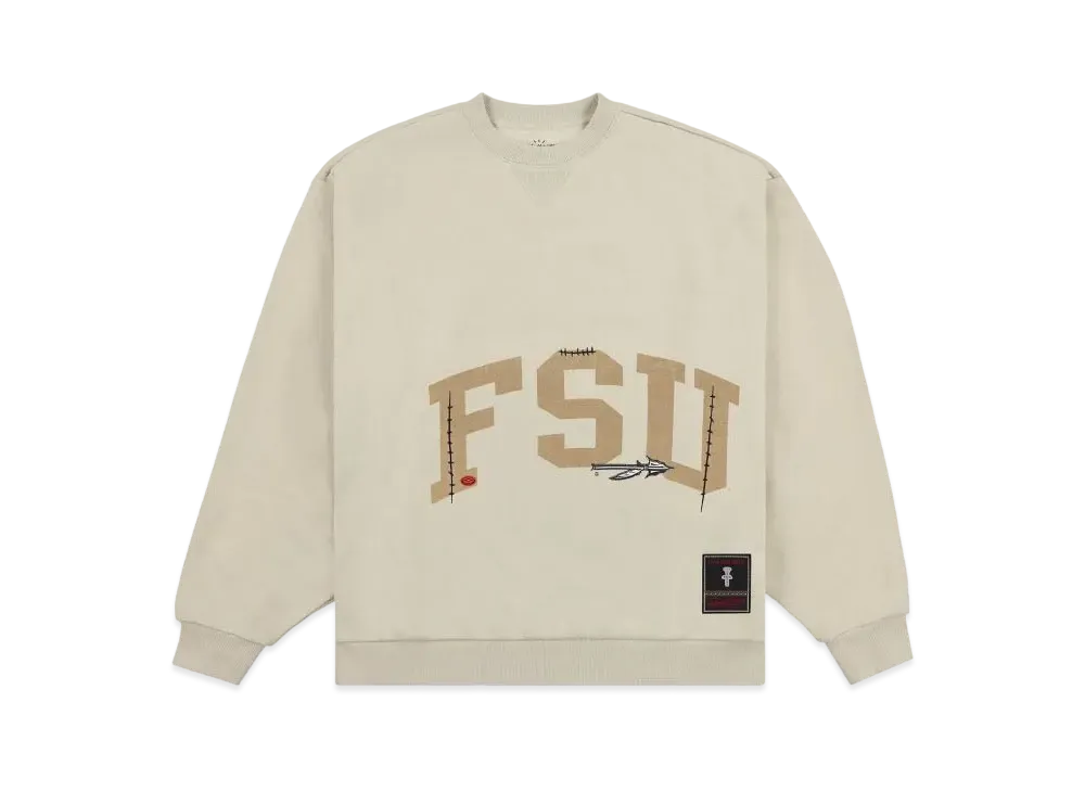 Travis Scott x M&N x Florida State University Crewneck "Ivory"