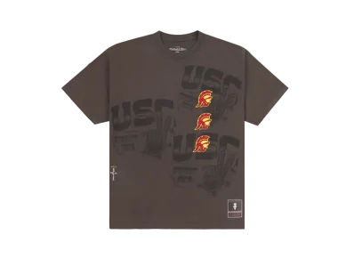 Travis Scott x M&N x USC Seal Tee "Brown"