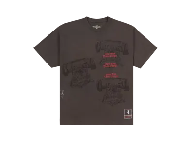 Travis Scott x M&N x University Of Georgia Seal Tee "Brown"