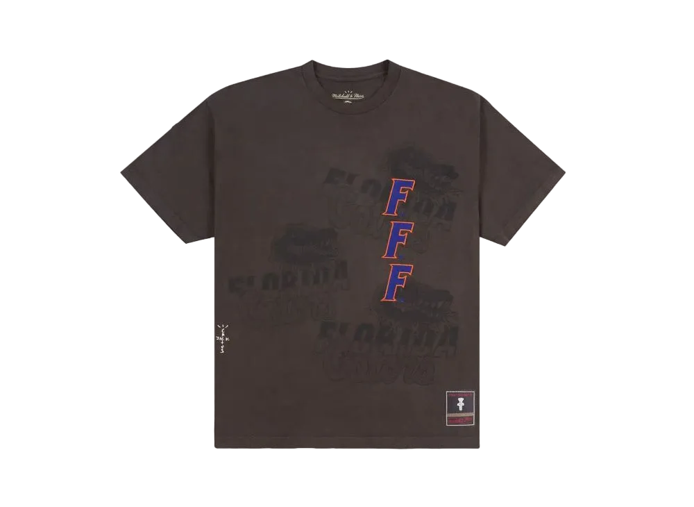 Travis Scott x M&N x University Of Florida Seal Tee "Brown"