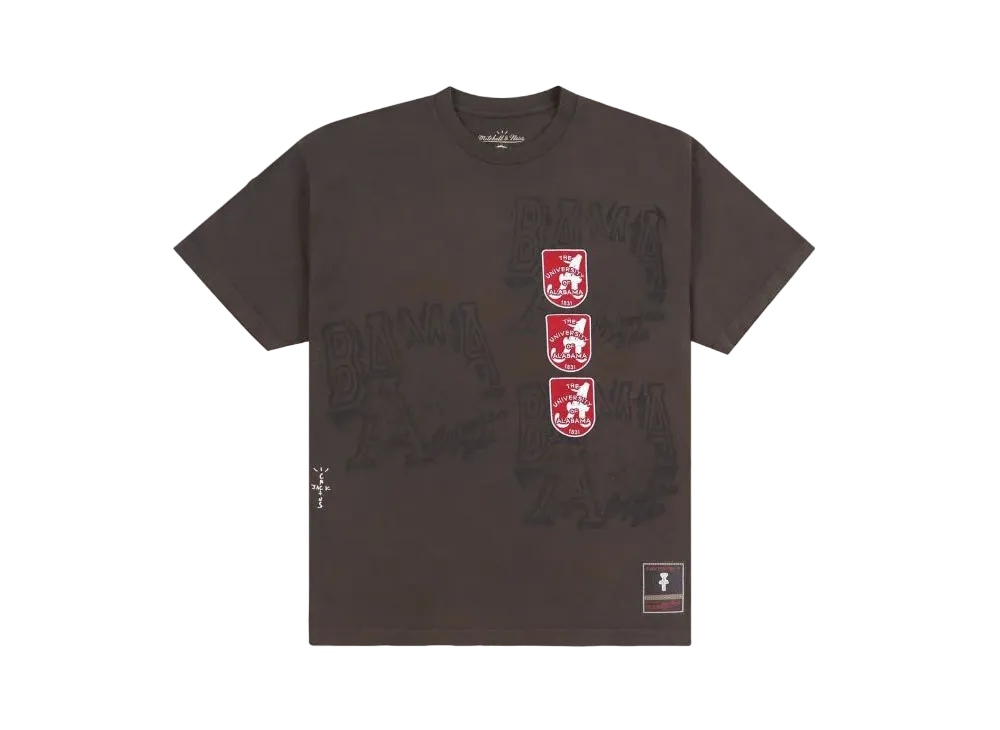 Travis Scott x M&N x University Of Alabama Seal Tee "Brown"