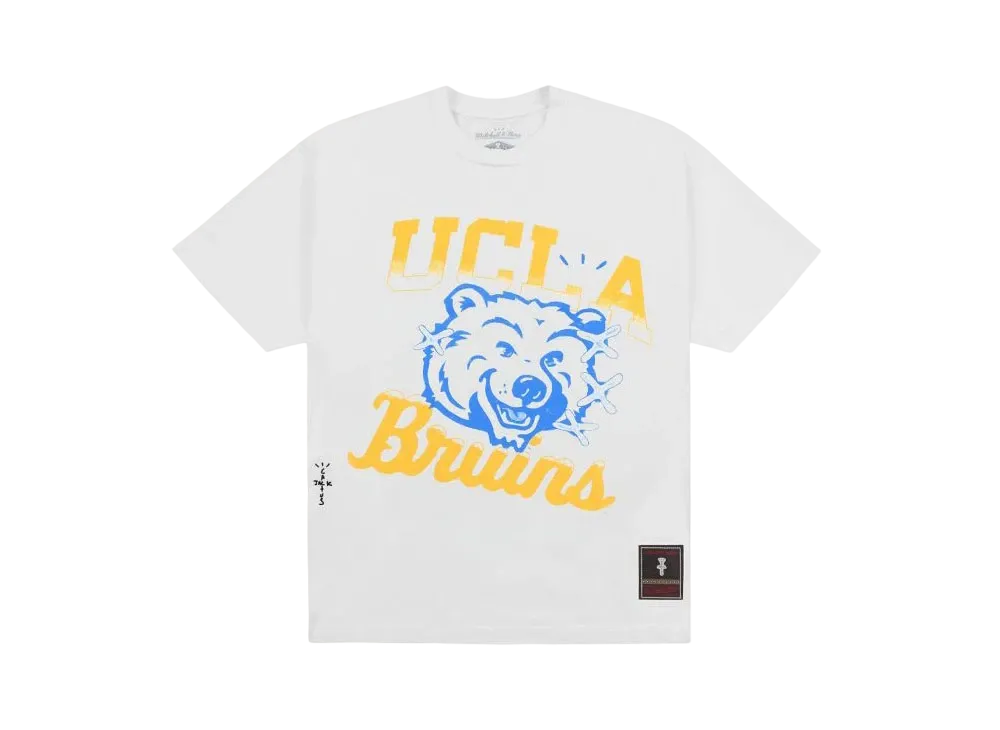 Travis Scott x M&N x UCLA Handdrawn Tee "White"