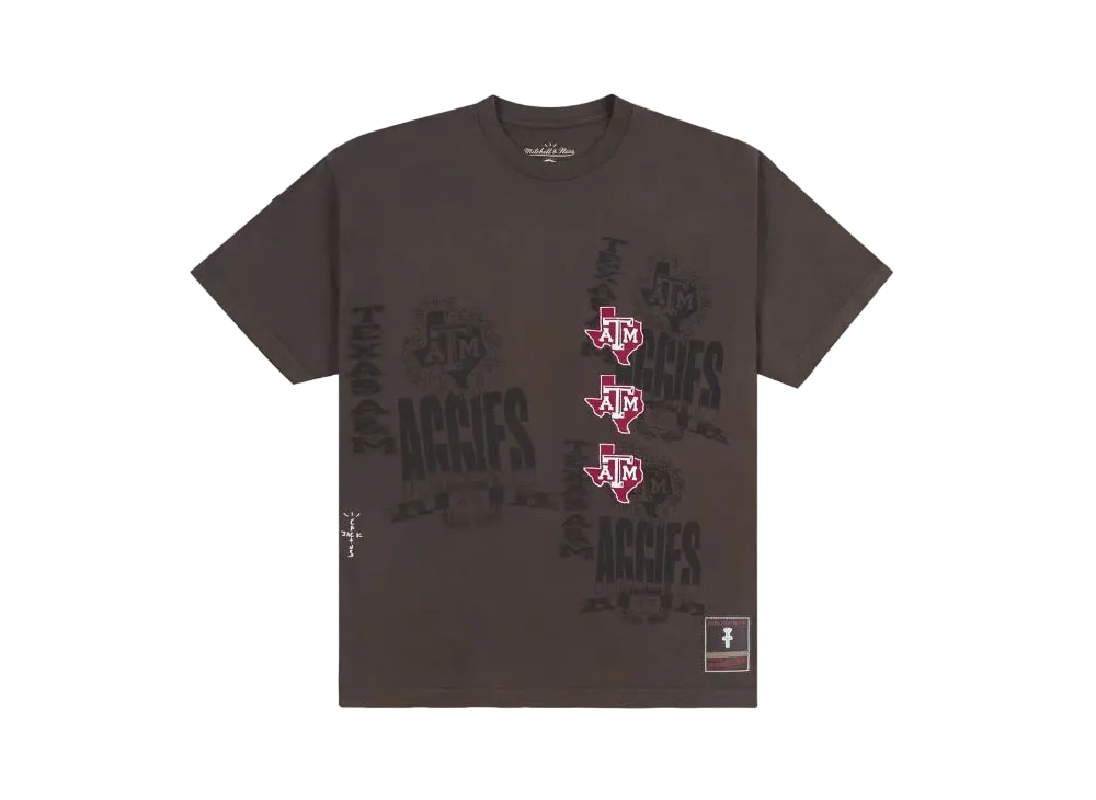 Travis Scott x M&N x Texas A&M University Seal Tee "Brown"