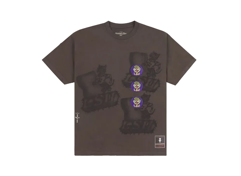 Travis Scott x M&N x LSU Seal Tee "Brown"