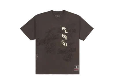 Travis Scott x M&N x Florida State University Seal Tee "Brown"