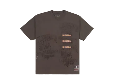 Travis Scott x M&N x Clemson University Seal Tee "Brown"