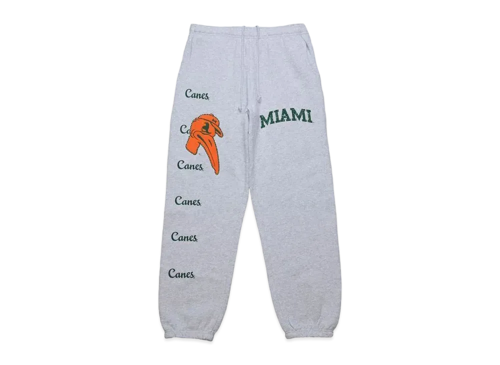 Travis Scott x M&N x University Of Miami Sweats "Grey"