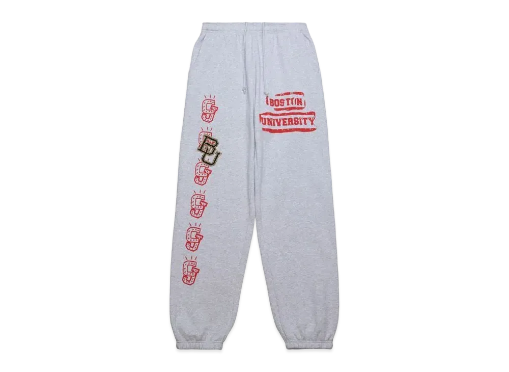 Travis Scott x M&N x Boston University Sweats "Grey"
