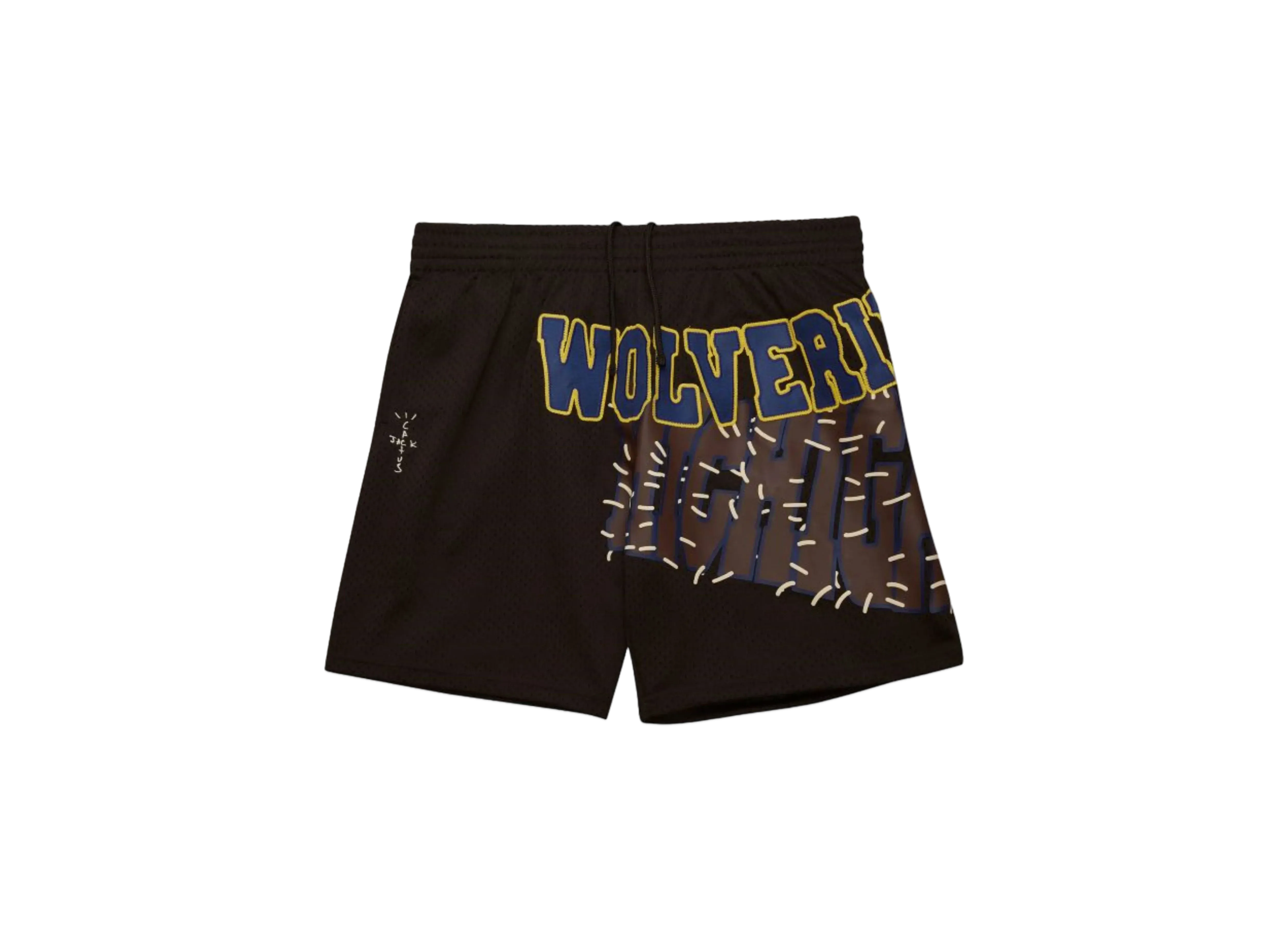 Travis Scott x M&N x University Of Michigan Shorts "Brown"