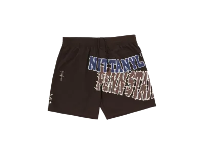 Travis Scott x M&N x Penn State University Shorts "Brown"