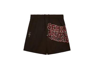 Travis Scott x M&N x Florida State University Shorts "Brown"