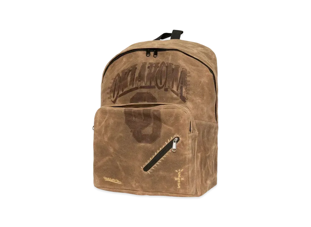 Travis Scott x M&N x University Of Oklahoma Backpack "Beige"
