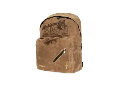 Travis Scott x M&N x Michigan State University Backpack "Beige"