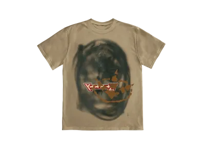 Travis Scott Sprayed Shirt Short Sleeve "Beige"