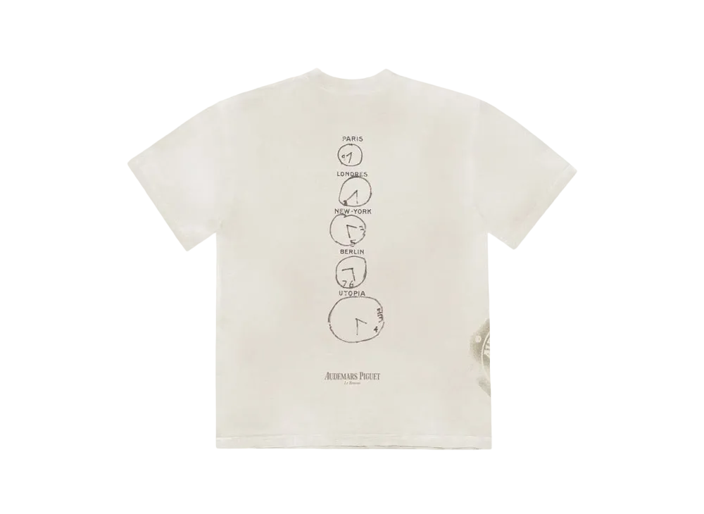Travis Scott Cactus Jack x Audemars Piguet Time Zones Tee "White"