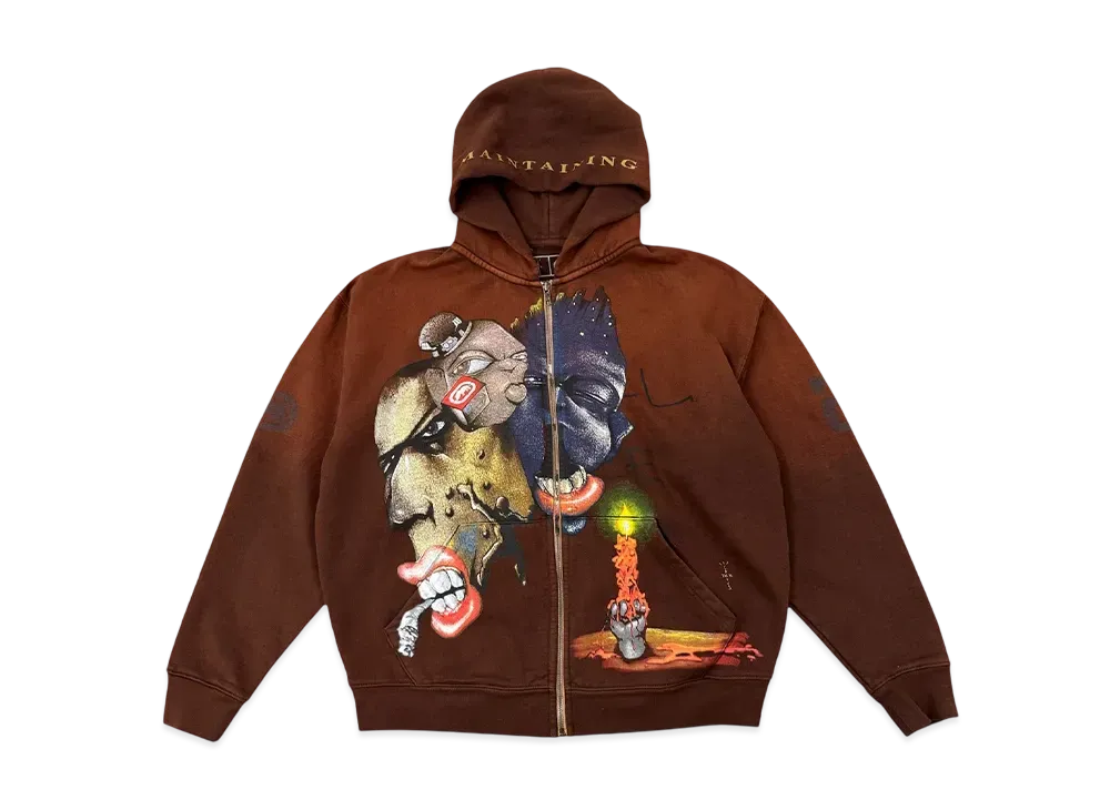 Travis Scott Cactus Jack x Ecko Maintaining Zip Hoodie "Brown"