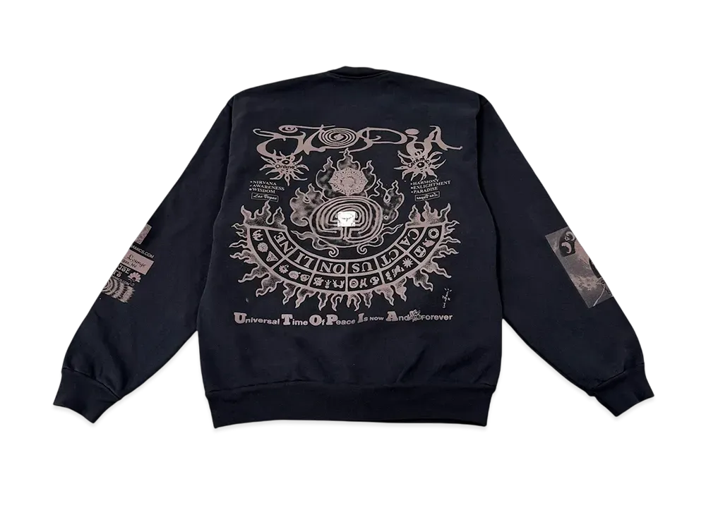 Travis Scott Cactus Jack x Online Ceramics Utopia Crewneck "Black"