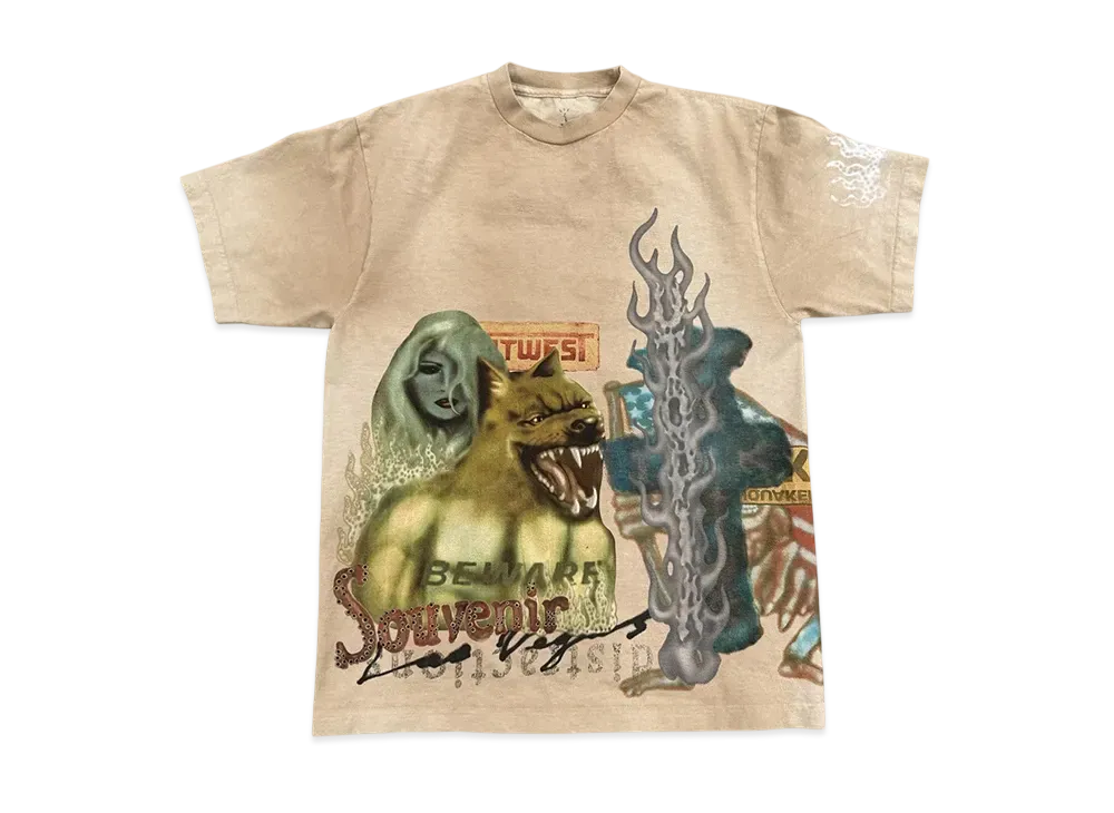 Travis Scott Cactus Jack BAZAAR Souvenir Tee "Beige"