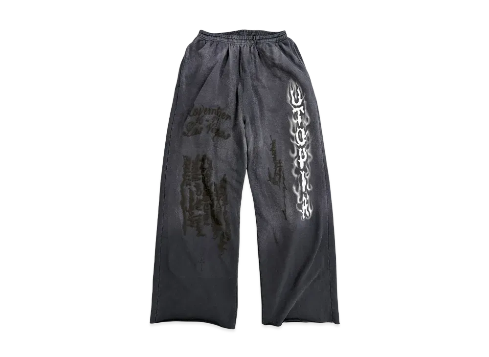 Travis Scott Cactus Jack Utopia Flame Sweatpants "Black"