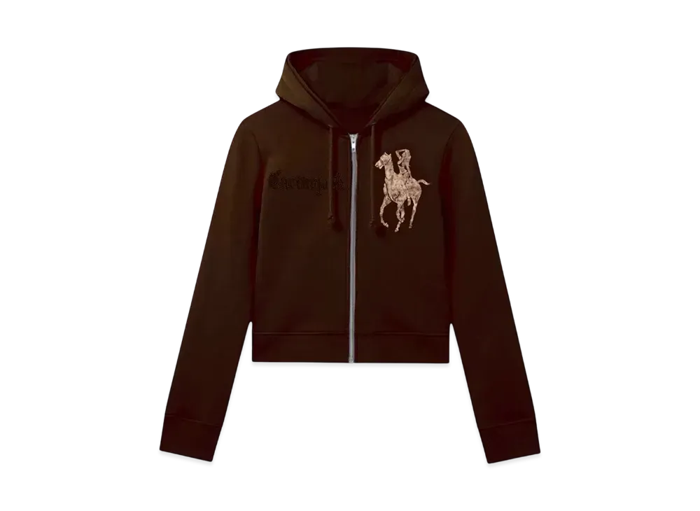 Travis Scott Cactus Jack x Mowalola Houston Zip Hoodie "Brown"