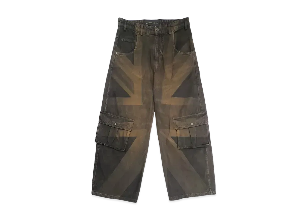 Travis Scott Cactus Jack x Mowalola Union Jack Jeans "Black"