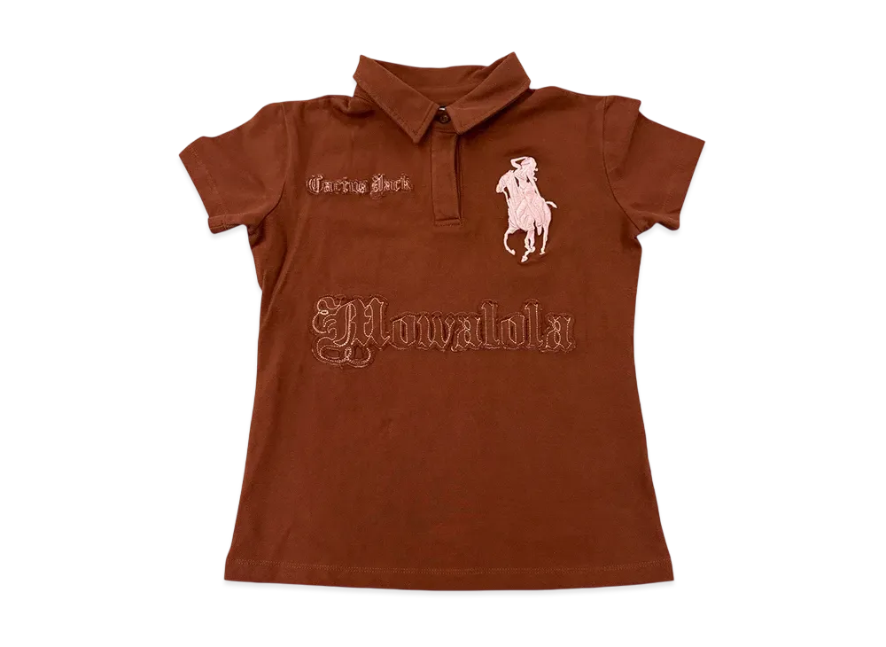 Travis Scott Cactus Jack x Mowalola Houston Women's Polo "Brown"
