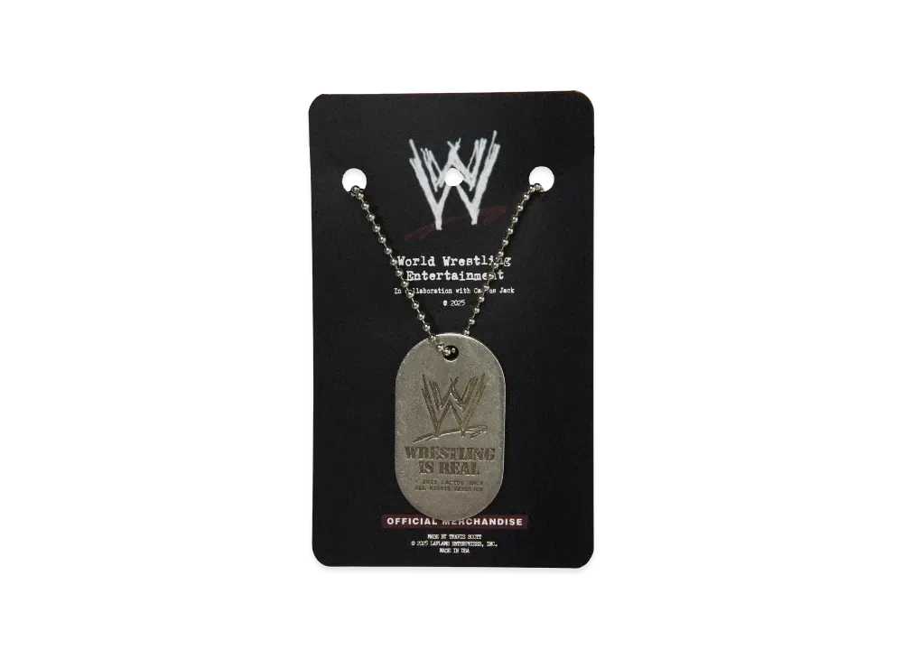 Travis Scott Cactus Jack x WWE Dog Tag "Black"