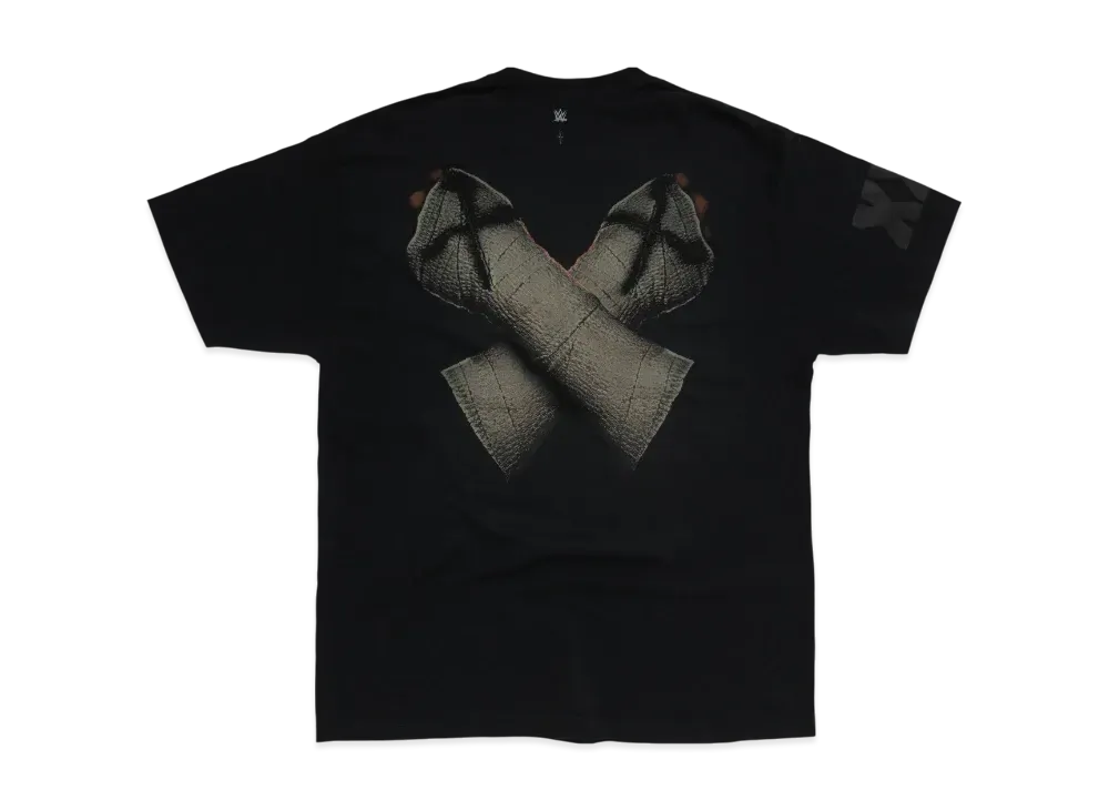Travis Scott Cactus Jack x WWE Straight Edge Tee "Black"