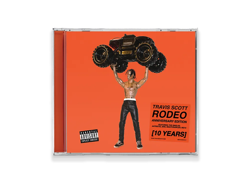 Travis Scott Cactus Jack x RODEO 10 Years Jewel Case CD "Multi"