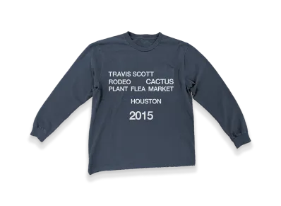 Travis Scott Cactus Jack x RODEO Cpfm 2015 L/S Tee "Navy"