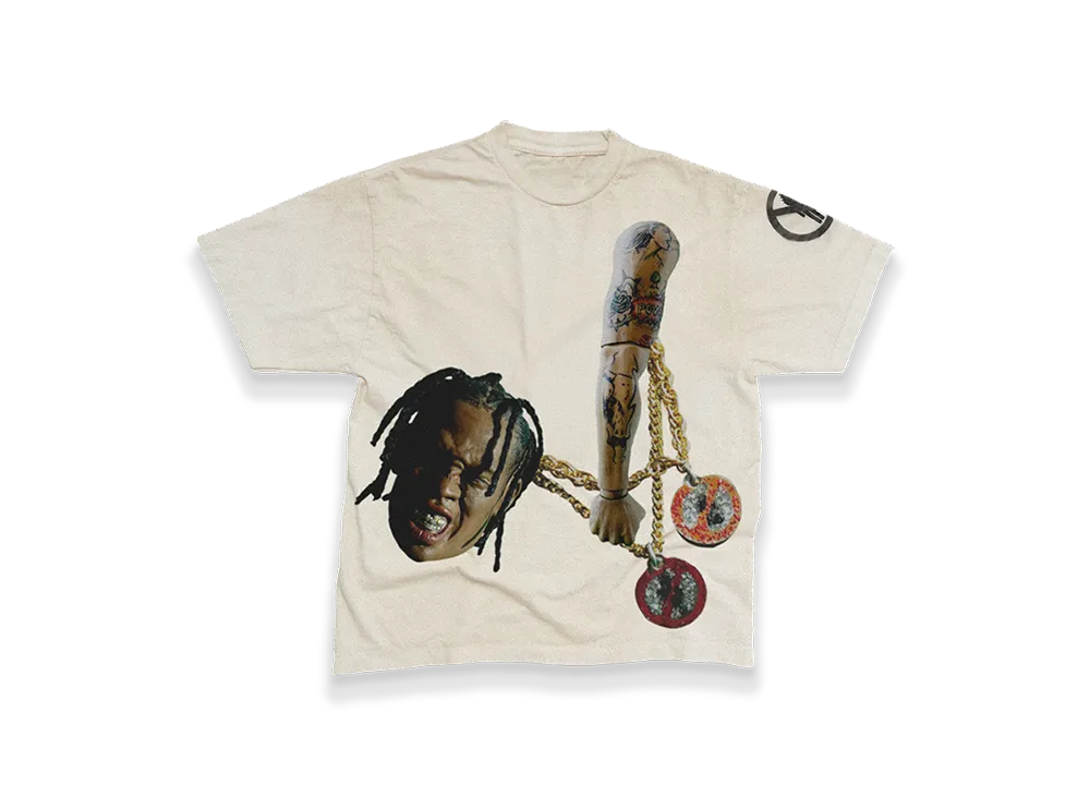 Travis Scott Cactus Jack x RODEO 10 Years Chain Tee "White"