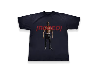 Travis Scott Cactus Jack x RODEO 10 Years Action Figure Tee "Navy"