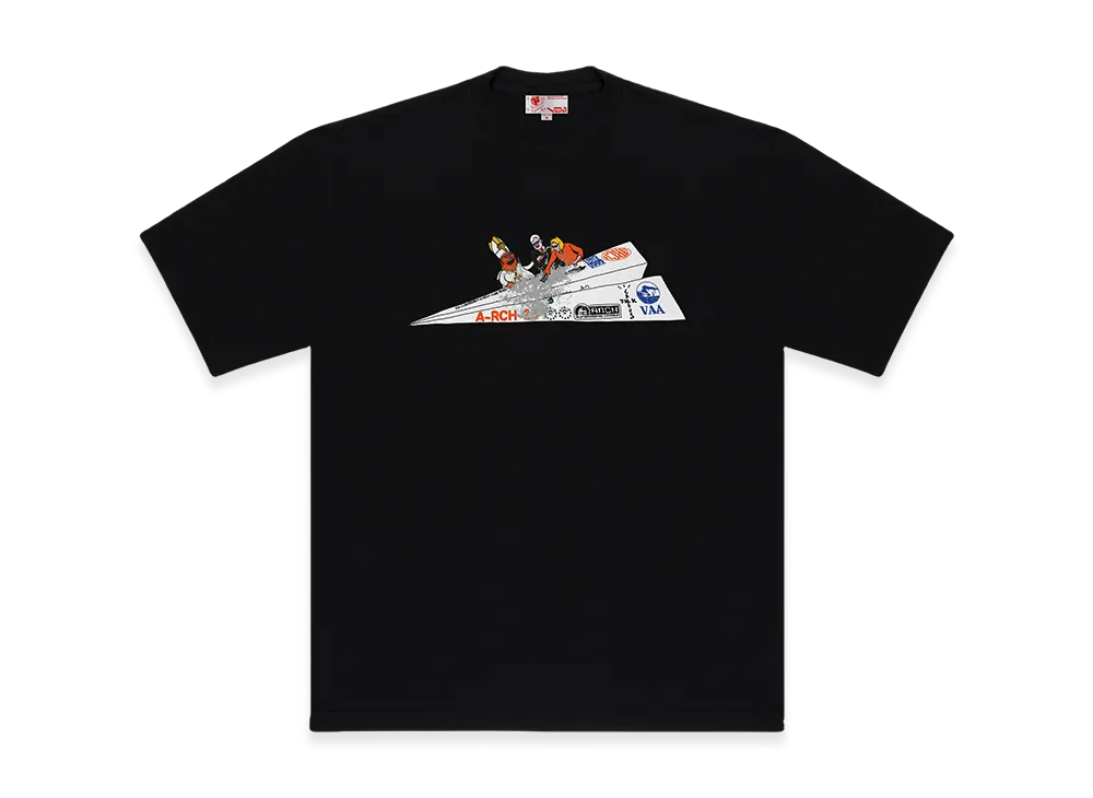 Travis Scott Cactus Jack x Virgil Abloh Archive x Architecture Paper Plane Tee "Black"