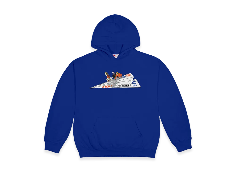 Travis Scott Cactus Jack x Virgil Abloh Archive x Architecture Paper Plane Hoodie "Blue"