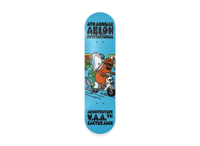 Travis Scott Cactus Jack x Virgil Abloh Archive x Architecture Invitational Skate Deck "Blue"