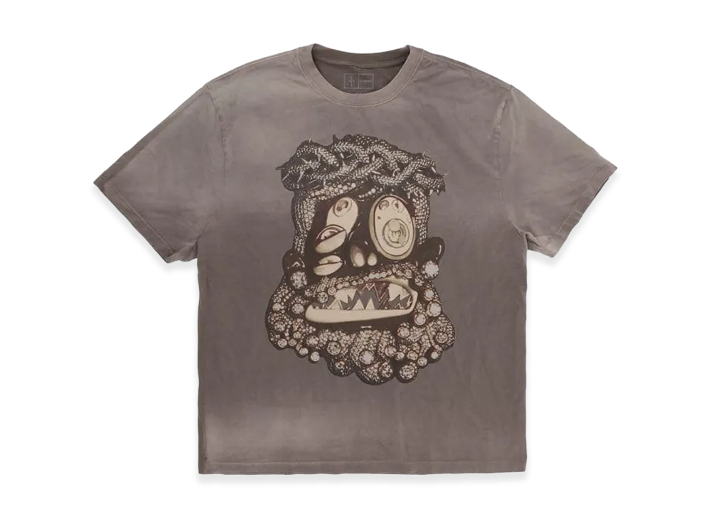 Travis Scott Cactus Jack x Takashi Murakami Melted Utopia Dream Tee "Brown"