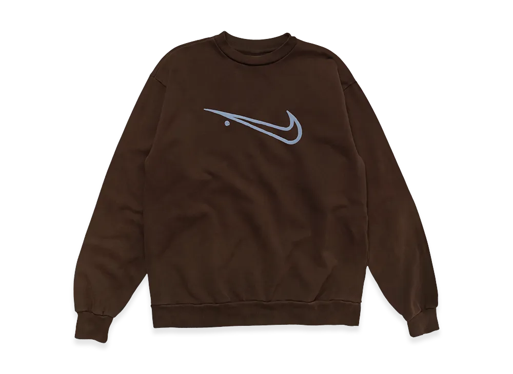 Travis Scott Cactus Jack x Nike Reverse Swoosh Crewneck "Brown"