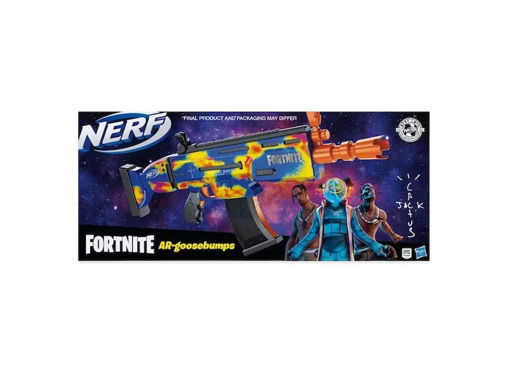Travis Scott Cactus Jack x Fortnite AR Goosebump Nerf Elite Dart Blaster