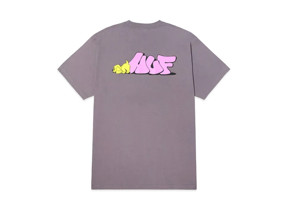 HUF Dog Sense Tee "Light Plum"