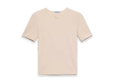 PRADA Stretch Short-Sleeve Tee "Cameo Beige"
