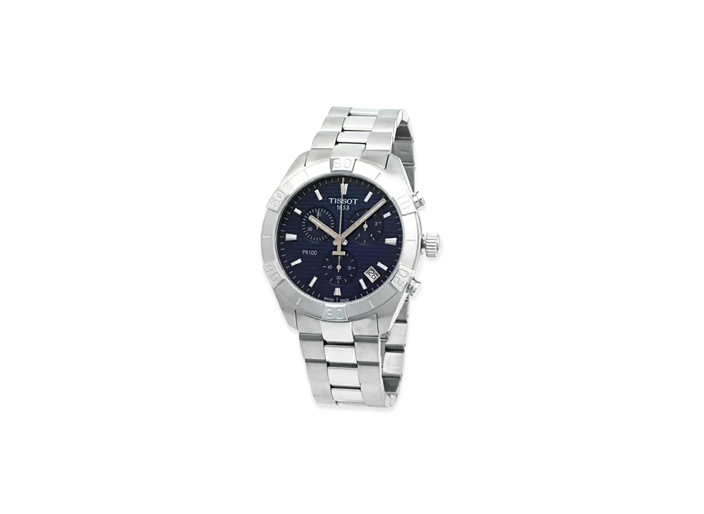 TISSOT PR100 Sport Chronograph "Silver/Navy"