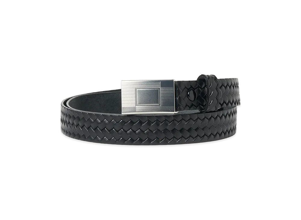 T.T Taiga Takahashi LOT.021 Basketweave Pattern Belt "Black"